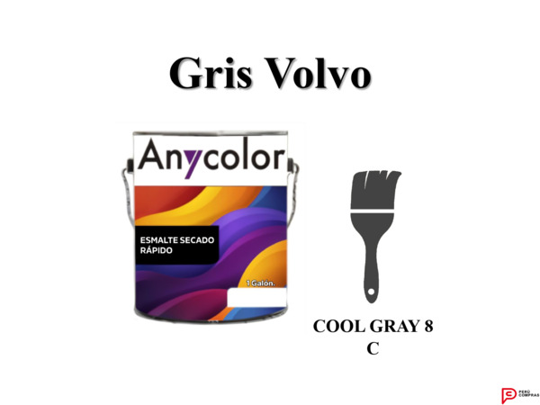 PINTURA ARQUITECTONICA - 152801-GLOSS-GRIS-VOLVO